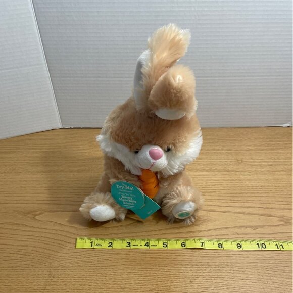Dan Dee Easter Bunny Rabbit Animated Plush Toy w Carrot Munching Sound SEE VIDEO - Picture 10 of 11